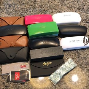 12 gently used Eyeglass cases